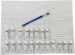 Peinture par numéros avec cadre 40 × 50 cm – navire pirate