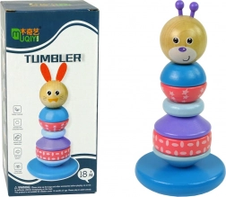 Pyramide éducative en bois Ours en peluche