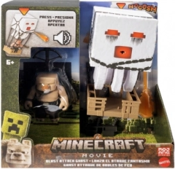 Minecraft Ghast attaquant avec projectiles – figurine interactive