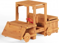 Chariot de jardin en bois pour enfants GARDEN BUGGY avec volant