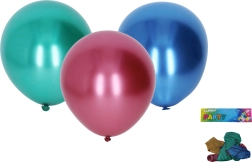 Ballons gonflables 25 cm, lot de 5 pièces, chromés