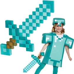 Minecraft épée en diamant 51 cm – accessoires de carnaval et de cosplay pour enfants