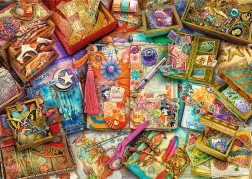Puzzle TREFL Premium Plus Tea Time: Scrapbooking 1000 pièces