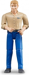 Bruder BWorld figurine homme avec un pantalon bleu