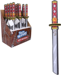 Épée katana souple en mousse avec impression, 53 cm