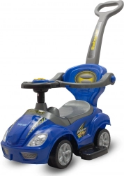 Draisienne 3-en-1 avec tige de guidage Baby Mix Mega Car – bleu