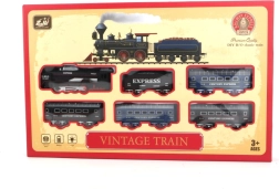 Set de train vintage avec éclairage