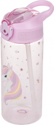 Gourde en tritan avec paille Rainbow Unicorn 500 ml