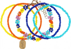 Souza! - Bracelets pour enfants Millie fleurs bleues - 5 pcs