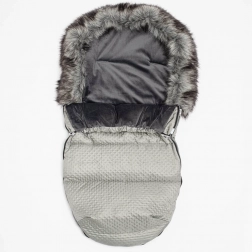 Chancelière d’hiver avec polaire New Baby Lux, gris