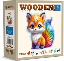 Puzzle en bois Renard mignon 50 pièces de Wooden City