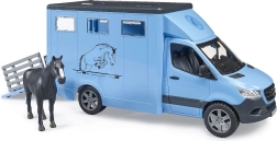 Bruder Mercedes‑Benz Sprinter transporteur de chevaux avec figurine