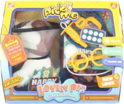 Set de vétérinaire pour enfants avec chien en peluche 18 cm