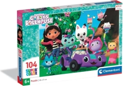 Puzzle 104 pièces – Gabby’s Dollhouse de Clementoni