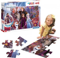 Puzzle de sol La Reine des neiges 2 Clementoni 40 pièces