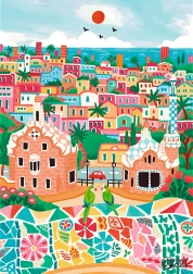 Puzzle Premium Plus The Art of Colour : Barcelone, Espagne 1000 pièces