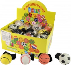 Balle rebondissante avec élastique