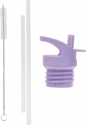 A Little Lovely Company set de bouchon, goupillon et paille pour bouteille isotherme 350 ml – Licornes