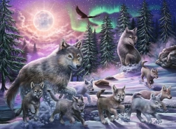 RAVENSBURGER Puzzle Loups du Nord XXL 150 pièces