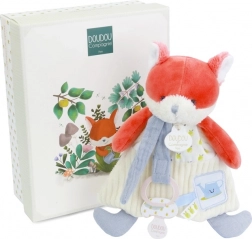 Coffret cadeau Renard en peluche Romarin avec attache-sucette