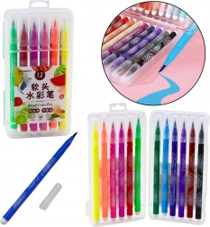 Marqueurs aquarelle dans un organiseur 12 couleurs