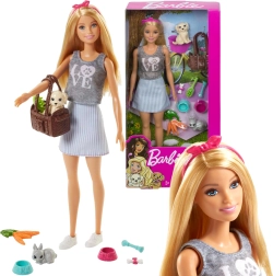 Barbie gardienne d’animaux avec accessoires