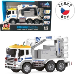 Véhicule de services aéroportuaires avec lumière et son, 26 cm