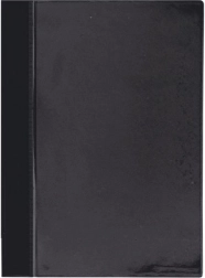 Chemise à sangle A4 en PVC sans pochette – noire