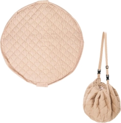 Play&Go Noomad Soft tapis de jeu et sac à jouets stripes brown