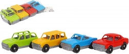 Set de 4 petites voitures en plastique pour enfants à pousser en roue libre