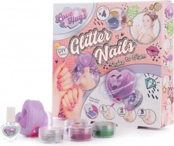 Kit d’ongles pailletés Love and Hugs