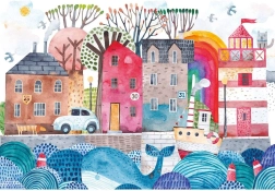 Puzzle du Port 250 pièces avec Autocollants