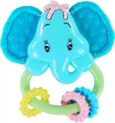 Hochet et anneau de dentition éléphant pour bébés
