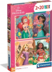 Clementoni puzzle Princesses Disney 2×20 pièces