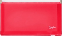 Enveloppe DL Opaline avec fermeture éclair rose