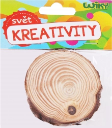 Rondelle en bois 6–7 × 0,5 cm, lot de 2 pièces