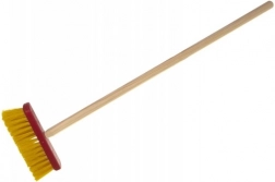 Balai rouge pour enfants Teddies avec manche en bois