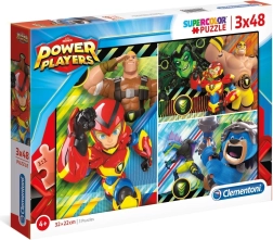 Puzzle Power Players 3x48 pièces