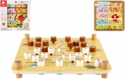 Labyrinthe éducatif en bois 2‑en‑1 CLASSIC WORLD – ferme et alphabet, 30 × 30 cm