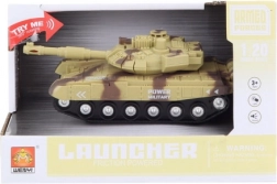 Tank beige à piles avec lumières et sons