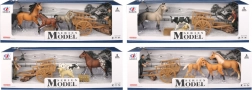 Set monde animal avec figurine, brouette et chevaux