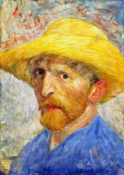 Puzzle Vincent van Gogh Autoportrait au chapeau de paille 1000 pièces