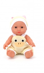 Poupée pour enfants au corps souple et tenue écoresponsable