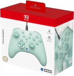Manette filaire HORIPAD Turbo pour Nintendo Switch, coloris Cozy Green