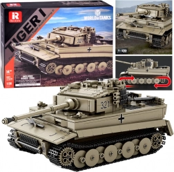 Kit de construction du char Tiger I WORLD OF TANKS 1:28 (1138 pièces)