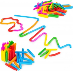 tubes pop sensoriels pour enfants – tubes de connexion antistress, 60 pcs