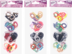 Lot de 48 élastiques à cheveux