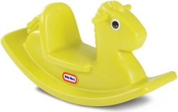 Cheval à bascule jaune