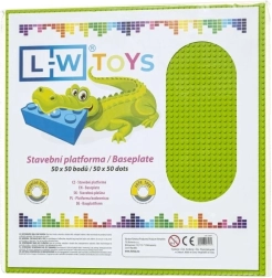 Grande plaque de construction 50×50 plots vert citron