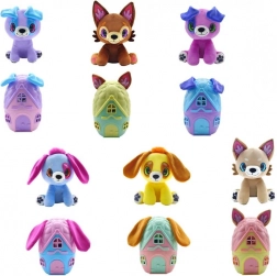 Peluche d’animal dans sa maisonnette PupaDorables
